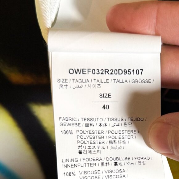 Off-White SS20 Runway Futura Tomboy Spray Oversized Blazer Jacket - Picture 11 of 13